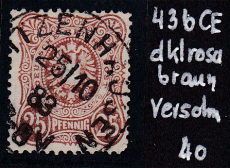 Deutsches Reich Mi.-Nr. 43 b CE oo gepr. BPP