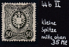 Deutsches Reich Mi.-Nr. 44 a PF VI oo gepr. BPP