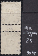 Deutsches Reich Mi.-Nr. 44 a ZS oo gepr. BPP