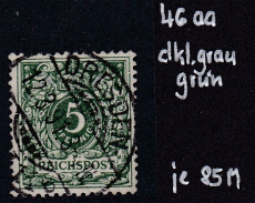 Deutsches Reich Mi.-Nr. 46 aa oo gepr. BPP