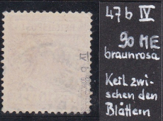 Deutsches Reich Mi.-Nr. 47 b IV oo gepr. BPP