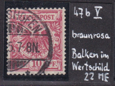 Deutsches Reich Mi.-Nr. 47 b V oo gepr. BPP