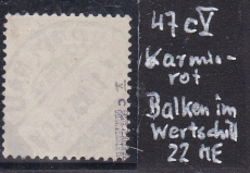 Deutsches Reich Mi.-Nr. 47 c V oo gepr. BPP