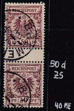 Deutsches Reich Mi.-Nr. 50 d ZS oo gepr. BPP