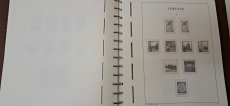 Leuchtturm Vordruck mit Taschen Färöer 1975 - 2014 im braunen Ringbinder