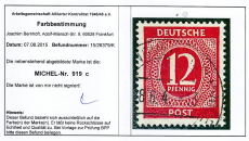 Alli.Bes. Mi.-Nr. 919 c oo Befund