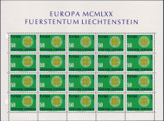 CEPT - Liechtenstein 1970 ** Kleinbogen