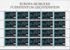 CEPT - Liechtenstein 1972 ** Kleinbogen