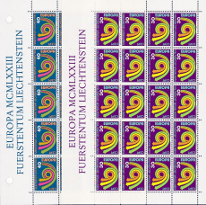CEPT - Liechtenstein 1973 ** Kleinbogen