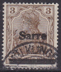 Saar Mi.-Nr. 3 III oo gepr. BPP