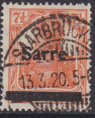 Saar Mi.-Nr. 5 a III oo