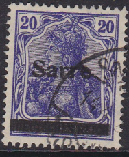 Saar Mi.-Nr. 8 a III oo gepr. BPP