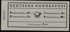 Bund Mi.-Nr. Markenheft 3 **