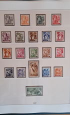 Saar Sammlung 1947 - 1959 postfrisch komplett im Lindner Ringbinder