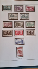 Saar Sammlung 1947 - 1959 postfrisch komplett im Lindner Ringbinder