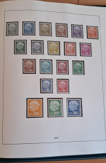 Saar Sammlung 1947 - 1959 postfrisch komplett im Lindner Ringbinder