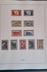 Saar Sammlung 1947 - 1959 postfrisch komplett im Lindner Ringbinder