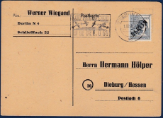 Berlin 3 Belege Schwarzaufdruck gepr. BPP