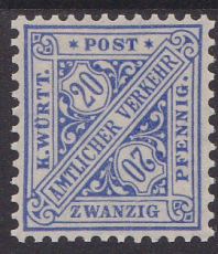 Württemberg Dienst Mi.-Nr. 253 ** gepr. BPP