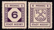 Niesky Mi.-Nr. 14/15 **