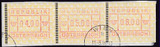 Österreich ATM 2 1988 (3 Werte) oo