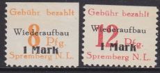 Spremberg Mi.-Nr. 17/18 A **