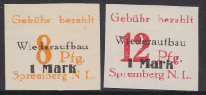 Spremberg Mi.-Nr. 17/18 B **