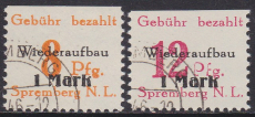 Spremberg Mi.-Nr. 17/18 A oo