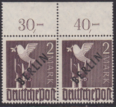 Berlin Mi.-Nr. 18 P OR dgz ** Paar gepr. BPP