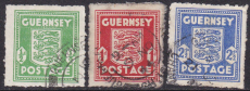 Deutsche Besetzung Guernsey Mi.-Nr. 1/3 oo