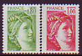 Frankreich Mi.-Nr. 2057/8 A xv **