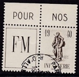 Frankreich MP Mi.-Nr. 10 Zierfeld oo
