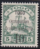 Dt. Kol. Togo Frz. Bes. Mi.-Nr. 2 **