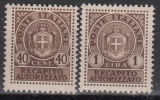 Italien - Gebührenmarken Brief - Mi.-Nr. 5/6 **