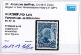 Liechtenstein Mi.-Nr. 3 x * Befund