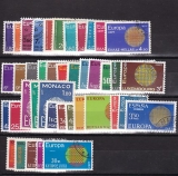 CEPT Jahrgang 1970 gestempelt