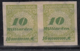 Deutsches Reich Mi.-Nr. 328 U * Paar