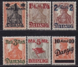 Danzig Mi.-Nr. 26/31 I **