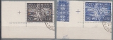 Vatikan - Mi.-Nr. 147/48 Eckrand unten links mit Ersttagsstempel