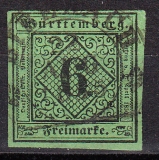 Württemberg Mi.-Nr. 3 y oo gepr.