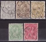 Luxemburg Mi.-Nr. 67/71 oo