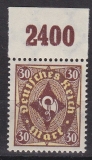 Deutsches Reich Mi.-Nr. 208 Pz P OR ** gepr. INFLA