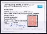 SBZ Mi.-Nr. 24 P II ** Kurzbefund