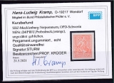 SBZ Mi.-Nr. 24 P II U ** Kurzbefund