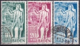 Baden Mi.-Nr. 50/52 II oo gepr. BPP