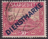 Saar Dienst Mi.-Nr. 7 PF IV oo Kurzbefund