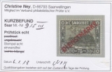 Saar Dienst Mi.-Nr. 15 PF III oo Kurzbefund