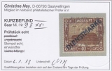 Saar Dienst Mi.-Nr. 8 PF XXI oo Kurzbefund