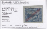 Saar Dienst Mi.-Nr. 9 PF III oo Kurzbefund