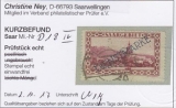Saar Dienst Mi.-Nr. 18 PF IV oo Kurzbefund